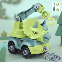 Voiture Dinosaure: Jeu construction voiture dinosaure