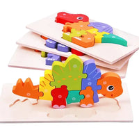 Dinosaure en Jouet: Jouet Dinosaure 1 An - Puzzle en Bois Éducatif