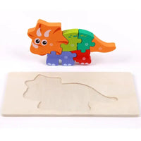 Dinosaure en Jouet: Jouet Dinosaure 1 An - Puzzle en Bois Éducatif