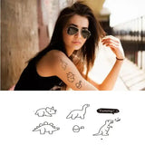 Tatouage Dinosaure: Tatouage dinosaure minimaliste